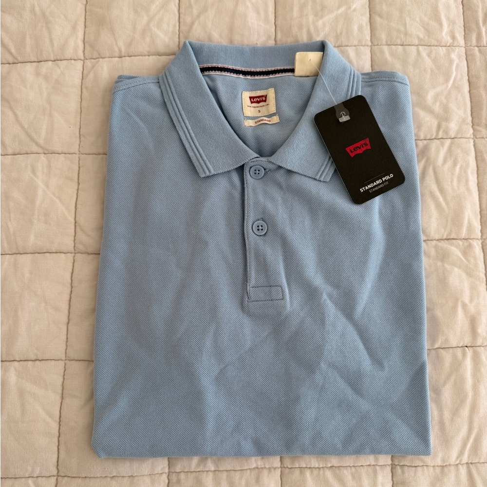 Levi's - Size S - Men’s Sky Blue Standard Polo Shirt